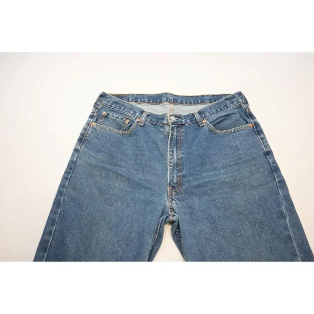 Levi's 550 Relaxed Fit Straight Blue Denim Jeans Mens‎ Size 40 x 32